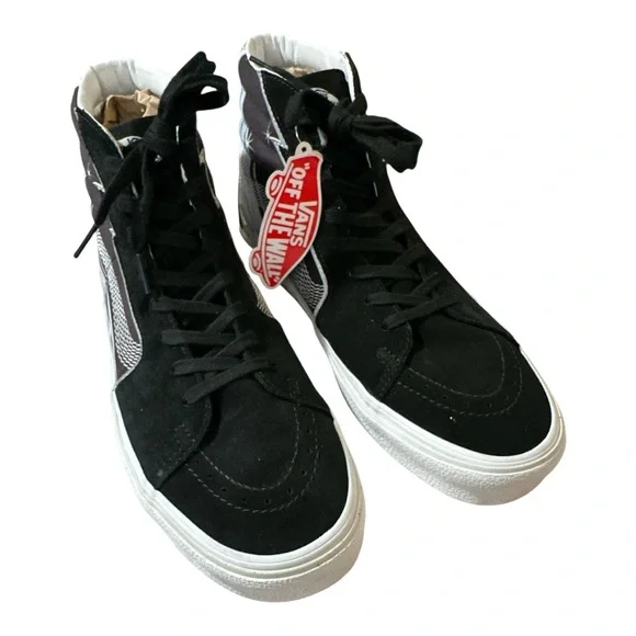 VANS | SK-8 Hi Bolt in Chrome Flash Black Hightop Sneakers - Picture 4 of 5
